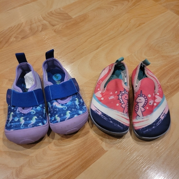 Newtz Other - Baby Water Shoe Bundle Newtz Aqua Size 5 Size 6
